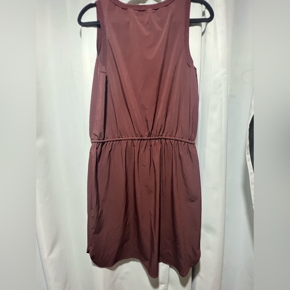 Athleta Rincon Chocolate Featherweight Midi Sleeveless Mini Dress - Picture 5 of 7
